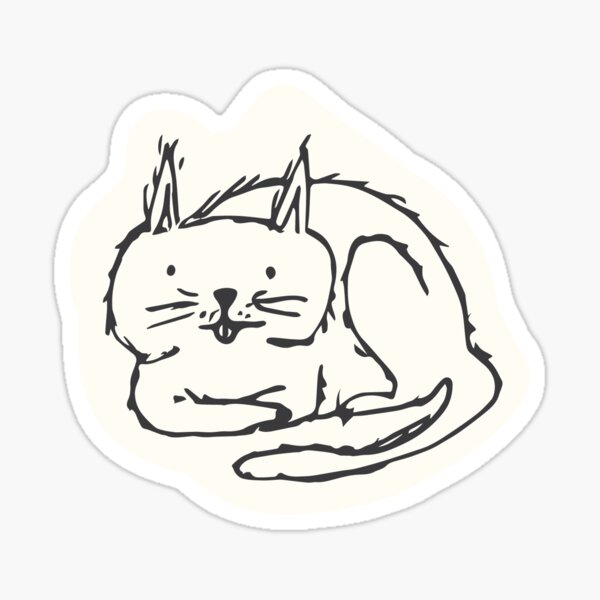 Bath Cat Sticker