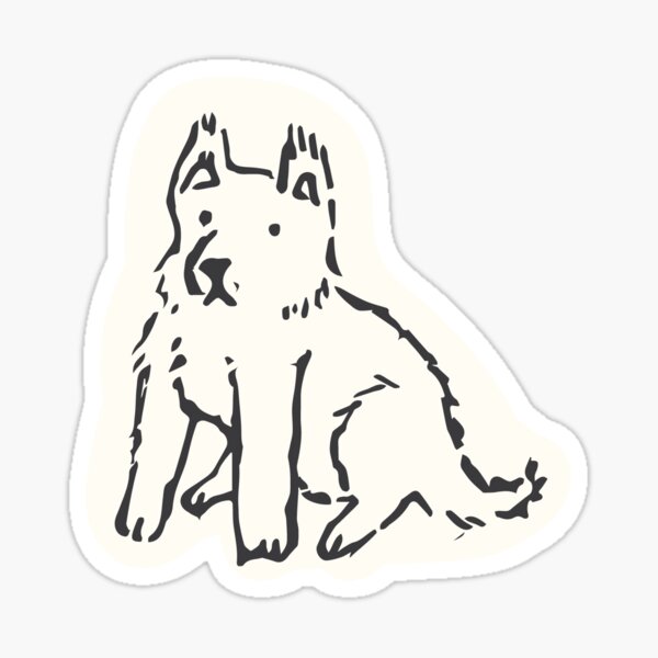 Scaredy-Pup Sticker