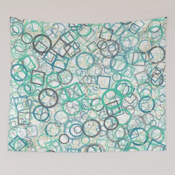Item preview, Abstract Generative Art color distributed donut figures background illustration designed and sold by IuriiVlasenko.