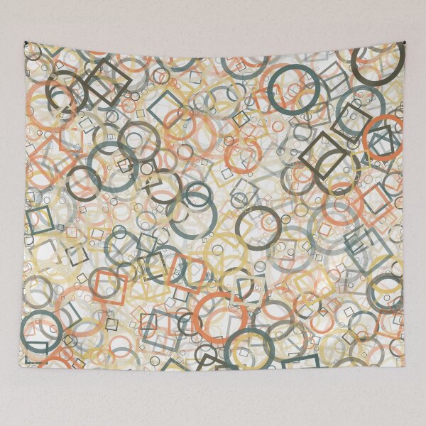 Item preview, Abstract Generative Art color distributed donut figures background illustration designed and sold by IuriiVlasenko.
