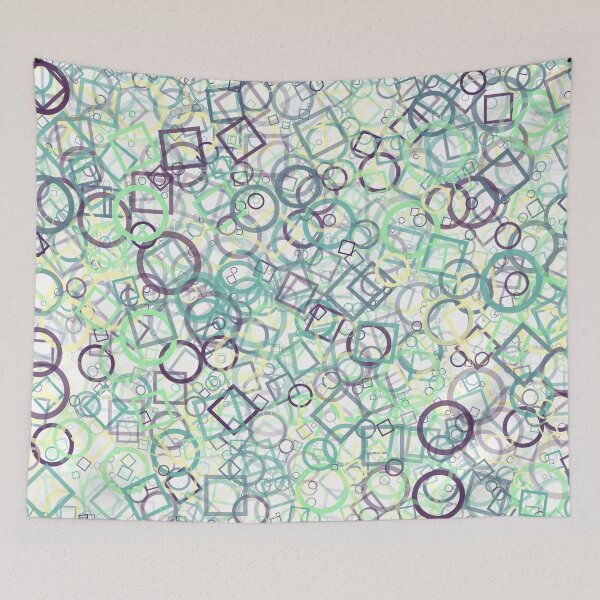 Item preview, Abstract Generative Art color distributed donut figures background illustration designed and sold by IuriiVlasenko.