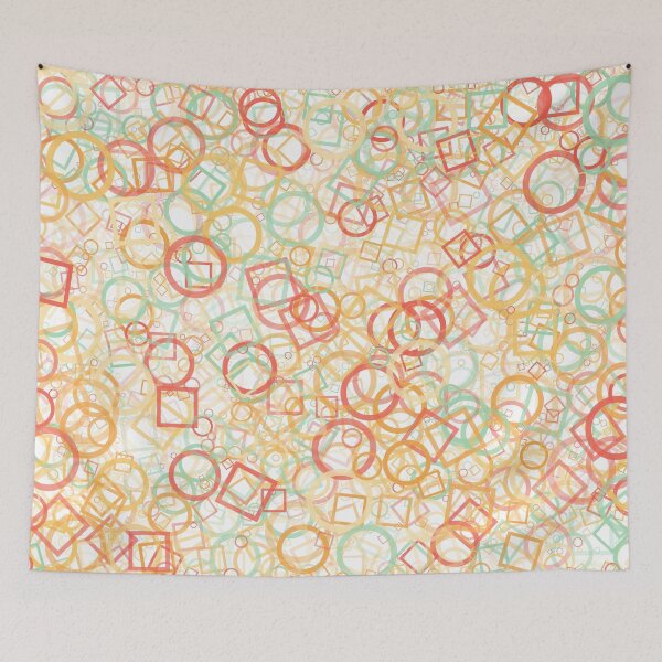 Item preview, Abstract Generative Art color distributed donut figures background illustration designed and sold by IuriiVlasenko.
