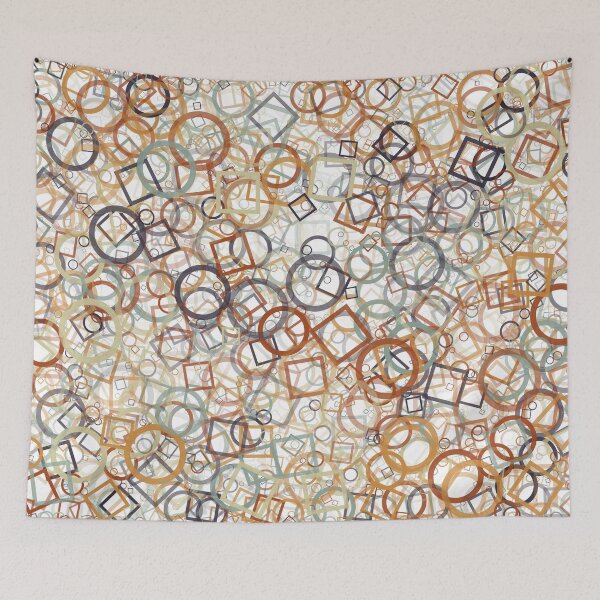 Item preview, Abstract Generative Art color distributed donut figures background illustration designed and sold by IuriiVlasenko.