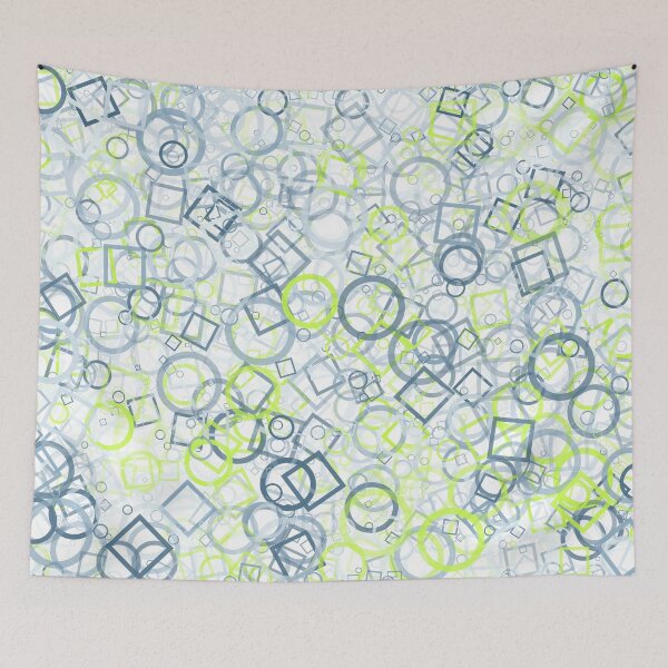Item preview, Abstract Generative Art color distributed donut figures background illustration designed and sold by IuriiVlasenko.