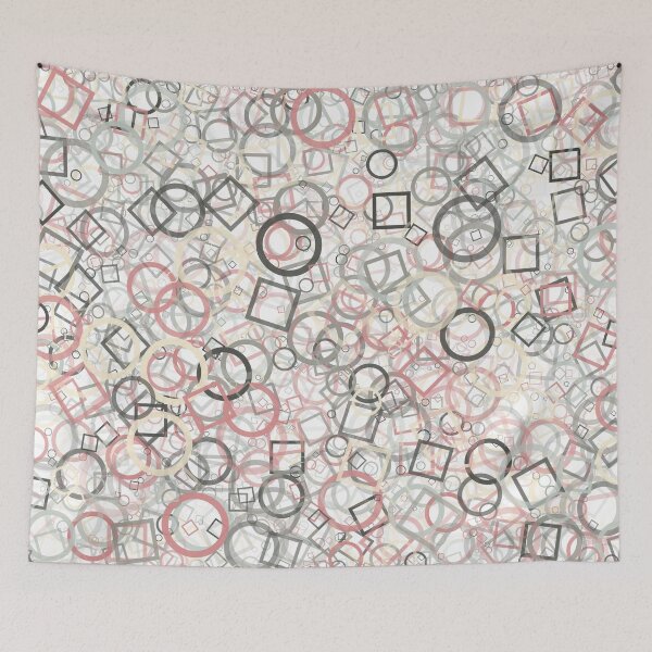 Item preview, Abstract Generative Art color distributed donut figures background illustration designed and sold by IuriiVlasenko.