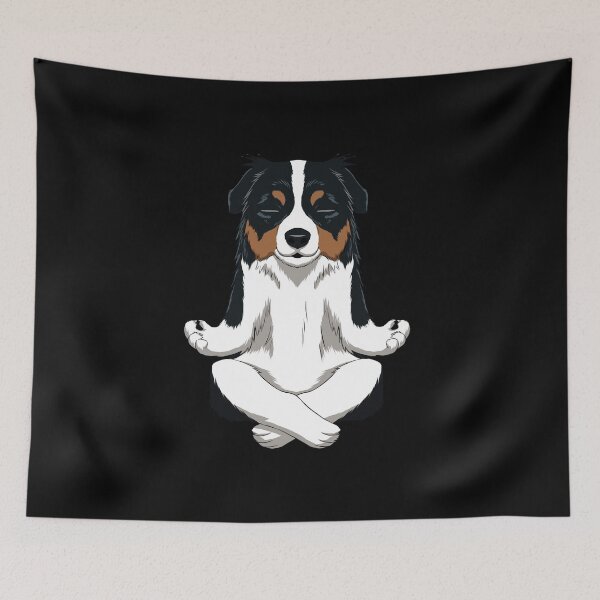 Item preview, Australian Shepherd meditates  designed and sold by alwe-designs.