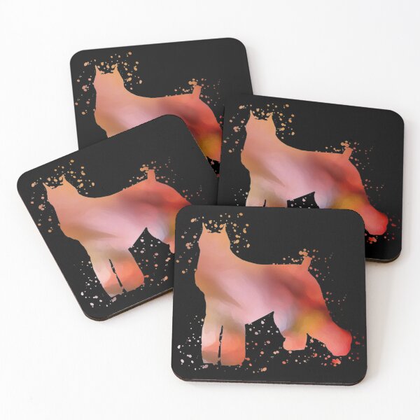 Item preview, Miniature Schnauzer Watercolor Silhouette Dark designed and sold by PawsitiveGifts.