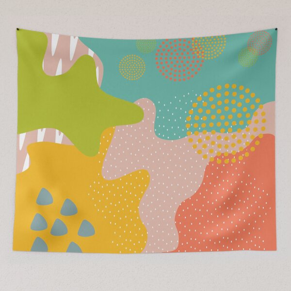 Item preview, Abstract Blobs Memphis Style designed and sold by hellcom.