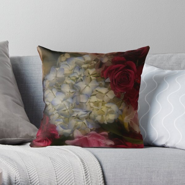 Hydrangea Arrangement II Throw Pillow