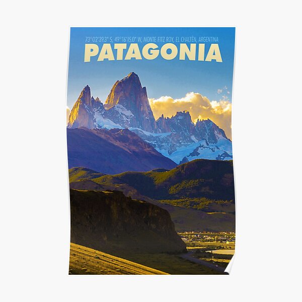 patagonia travel poster