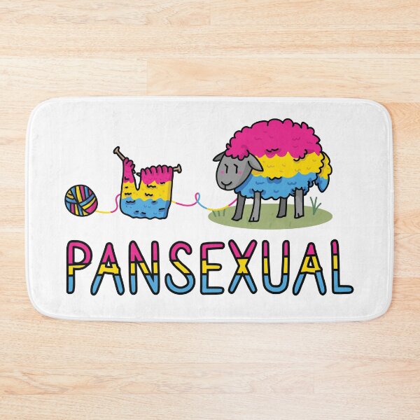 Item preview, Cute pansexual sheep cartoon vector illustration motif set.  designed and sold by Limolida.