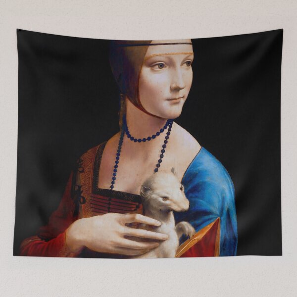 Item preview, Lady with an Ermine by Leonardo Da Vinci (Digitally Restored and Enhanced) designed and sold by Mr. Gattax.
