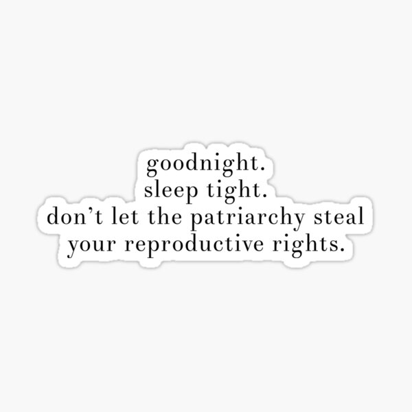 Blessed Be The Brains "Good Night Sleep Tight" Text Design Sticker