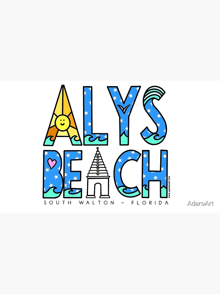 Alys beach Floria 30A design Poster for Sale by AdaroArt