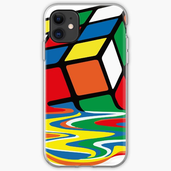 Rubik Cube Melted t Shirt, Original Gift Idea iPhone Soft Case