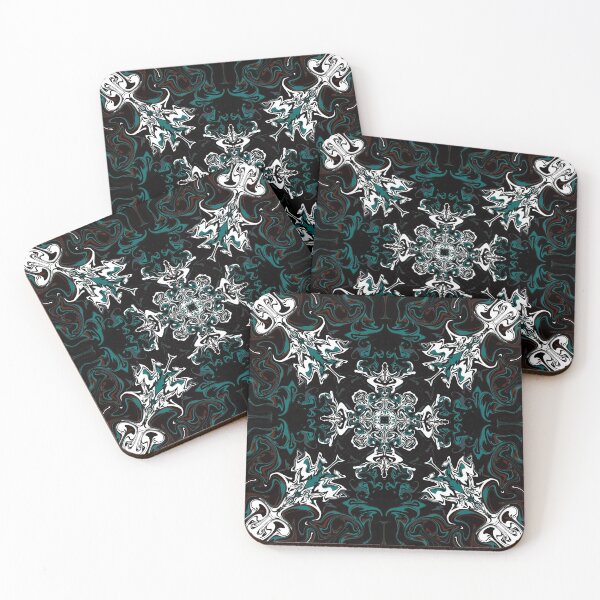 Item preview, Teal and Black Abstract  designed and sold by Zurickdesigns.