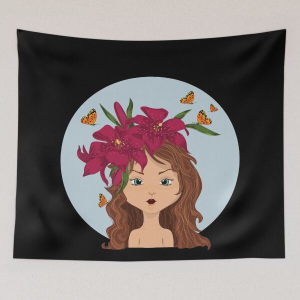 Item preview, Girl with lilies designed and sold by leeloolook.