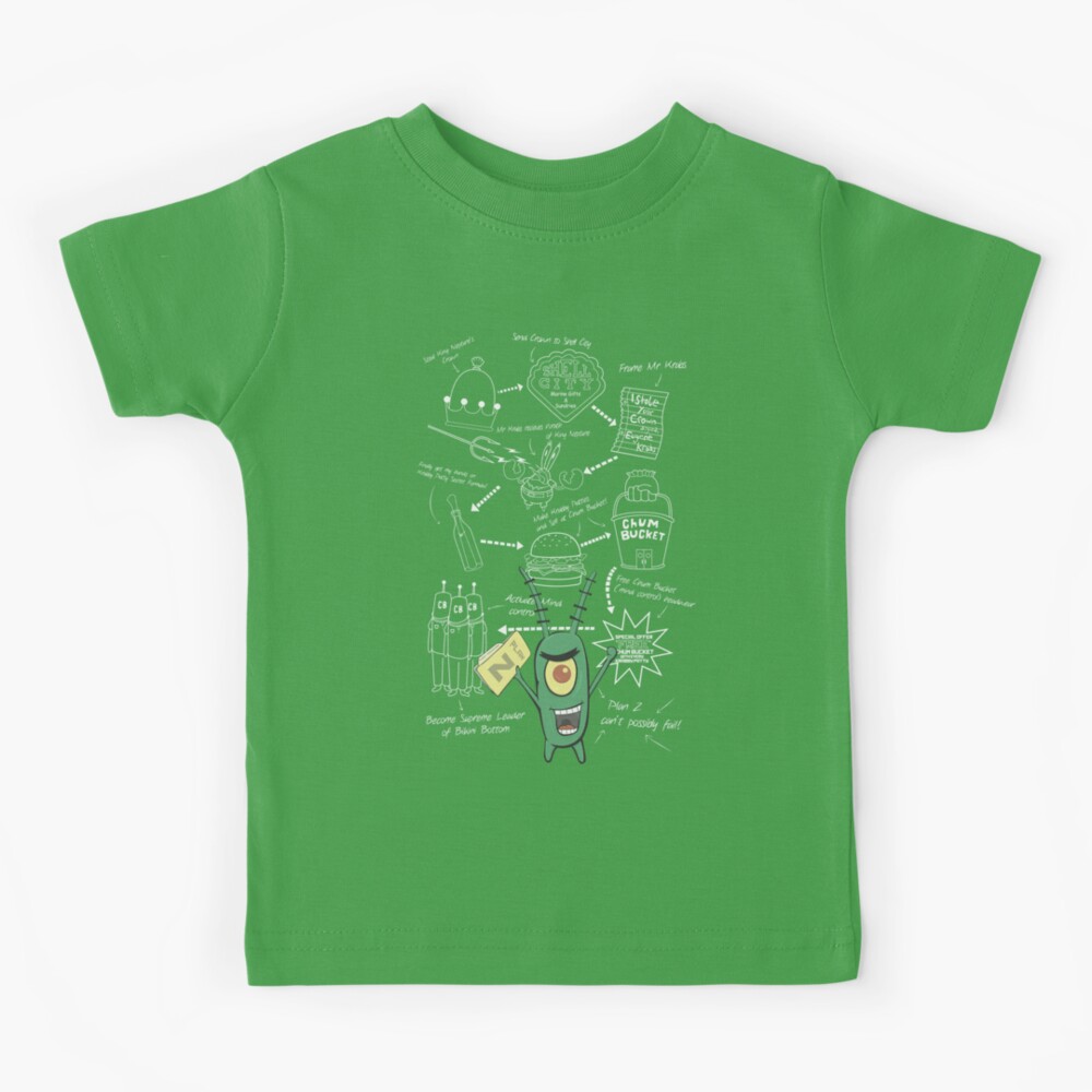 Plankton Schemer Tri-Blend Short Sleeve T-Shirt – SpongeBob SquarePants Shop