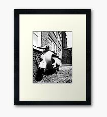 Old School Vespa Framed Print