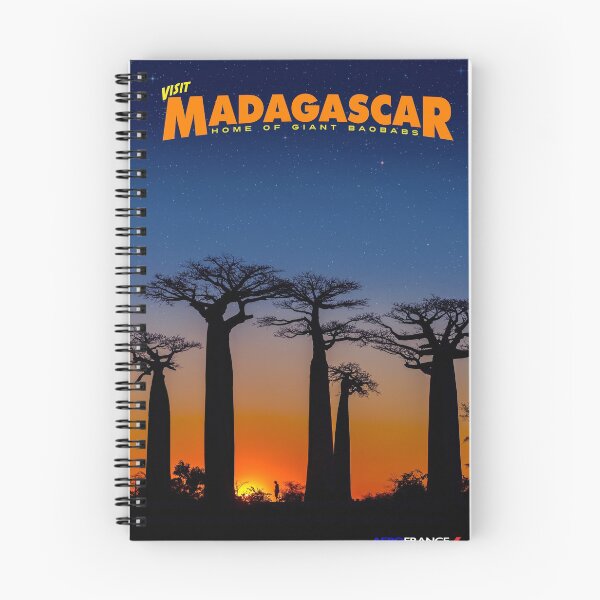 Item preview, Vintage-Style Madagascar Travel Poster designed and sold by travelwitheric.