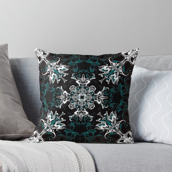 Item preview, Teal and Black Abstract  designed and sold by Zurickdesigns.