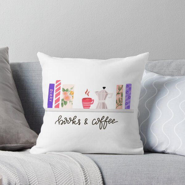 Artikelvorschau, Bücher und Kaffee Laptop Aufkleber entworfen und verkauft von Katbydesign.
