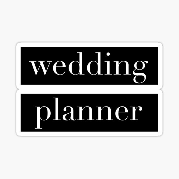 Wedding Planner - Wedding Planner Bridal Party Sticker