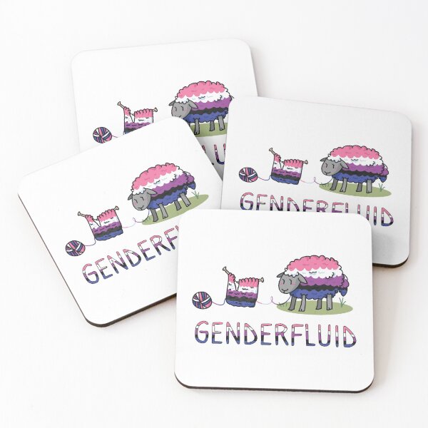 Item preview, Cute gender fluid fluffy sheep cartoon vector illustration motif set.  designed and sold by Limolida.
