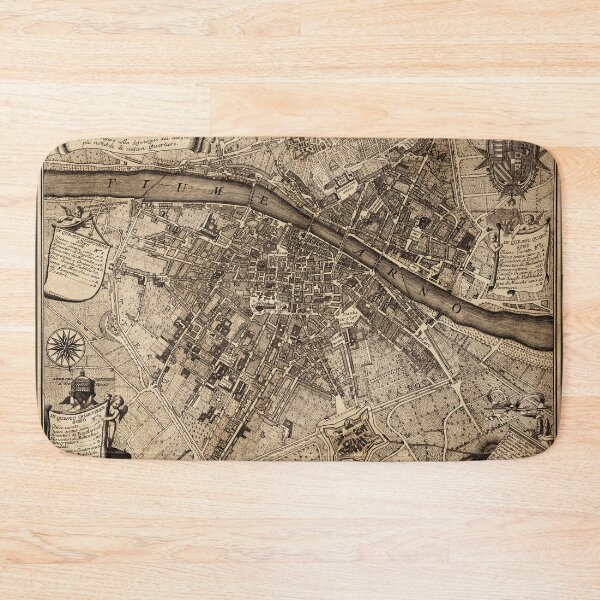 Item preview, Vintage map of Florence, Italy (Giuseppe Poggiali, 1784) designed and sold by Vintagenaut.