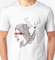deer girl Unisex T-Shirt