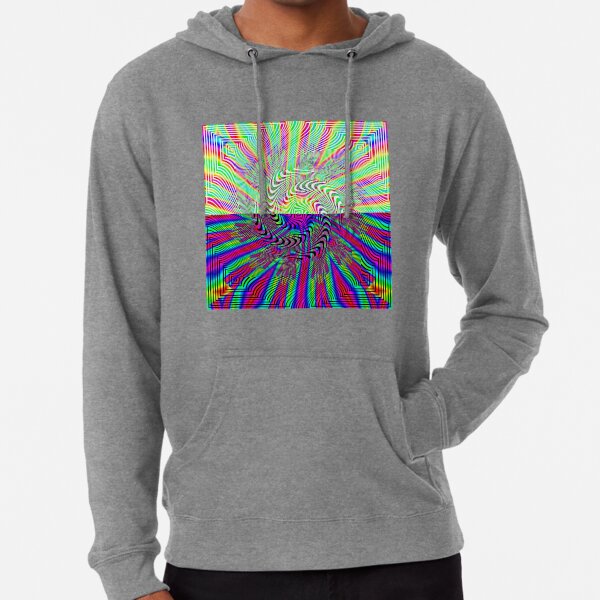 #Abstract, #pattern, #rainbow, #ornate, shape, textile, color image, textured, retro style, styles Lightweight Hoodie