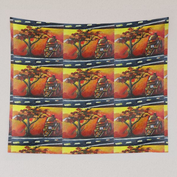 Item preview, Beautiful Sunset Painting designed and sold by Red bubble Artist.