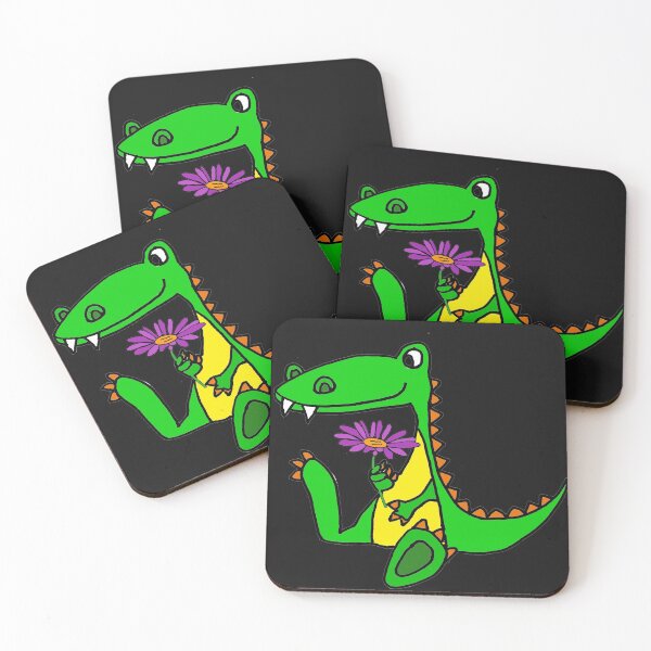Item preview, Funny Alligator with Daisy Flower designed and sold by Nature's Fancy.