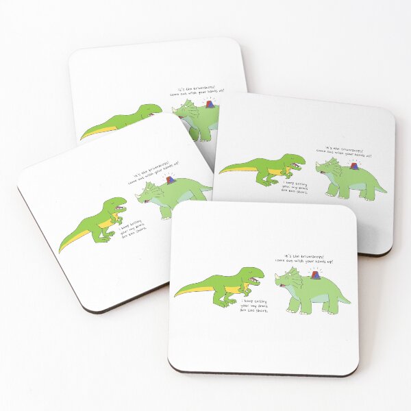 Item preview, The Tricera-cops and the T-rex designed and sold by MorvenLucky.