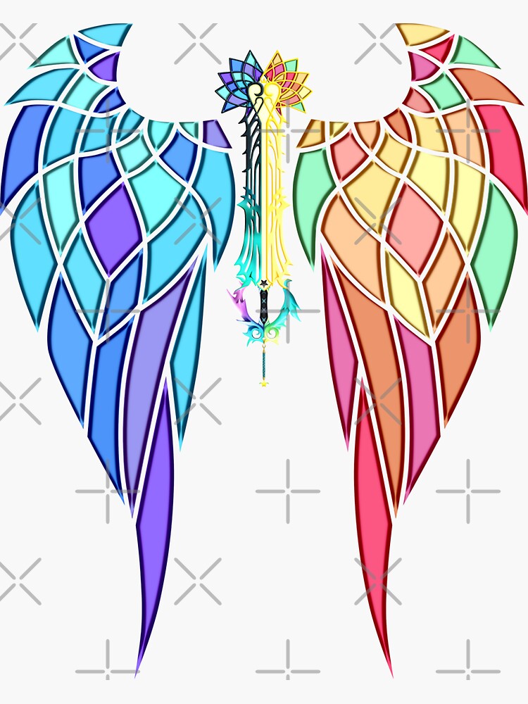 Imagen 3 de 3, Pegatina con la obra Alas de cristal de Nightmare's end / Mirage split, diseñada y vendida por AnruiMurasaki.