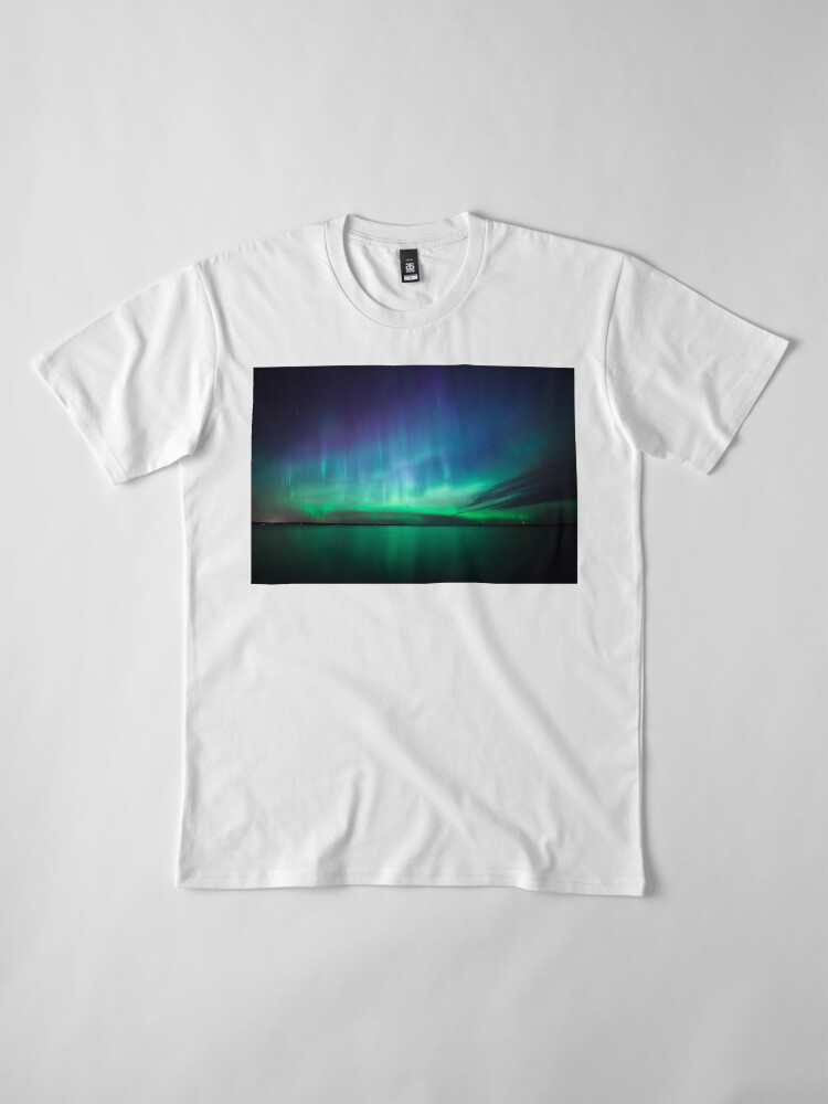Alternate view of Beautiful northern lights Premium T-Shirt