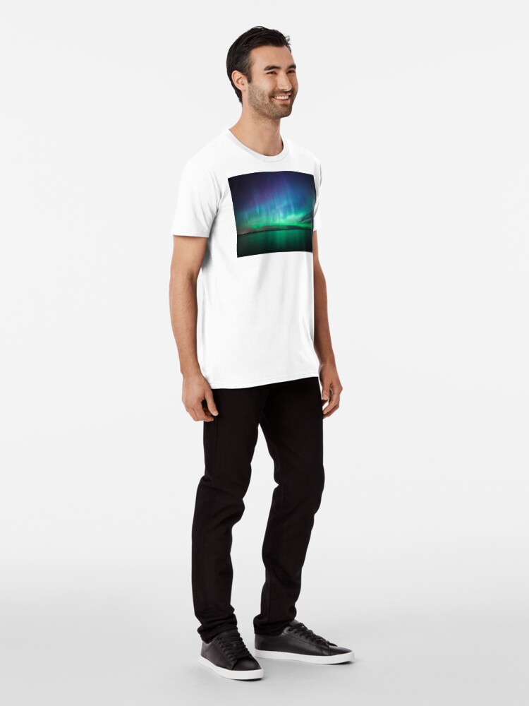 Alternate view of Beautiful northern lights Premium T-Shirt