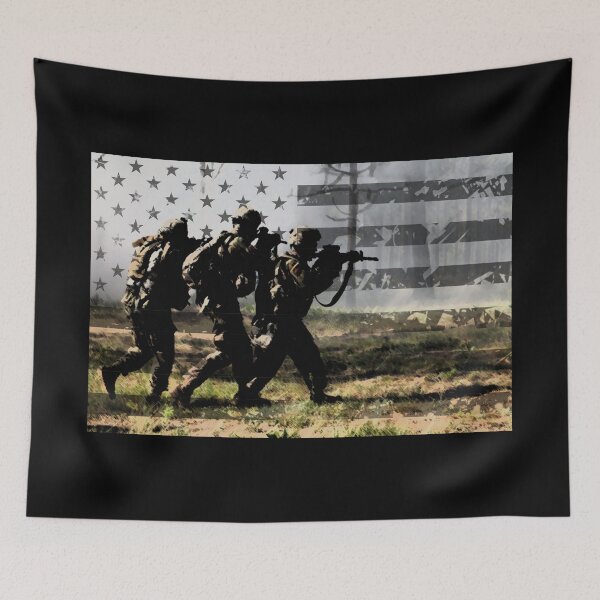 Item preview, Soldiers and US Flag designed and sold by Jared Davies.