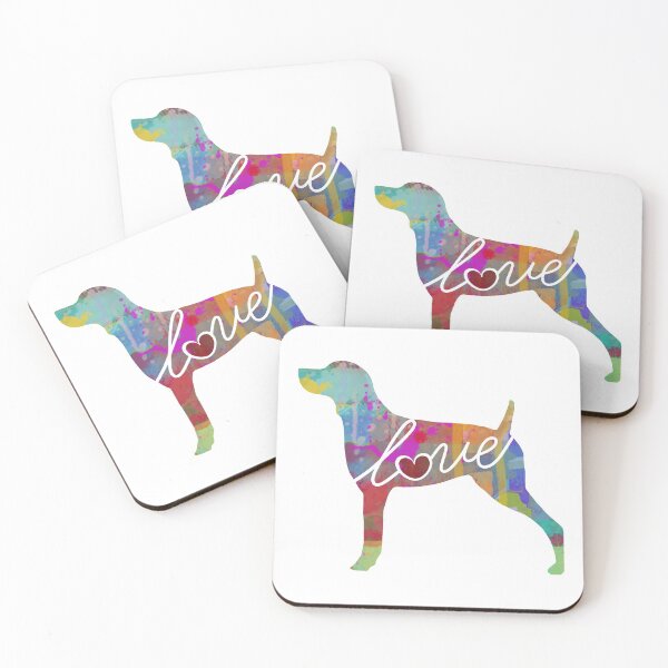 Item preview, Weimaraner Love - A Bright and Colorful Watercolor Style Gift designed and sold by traciwithani.
