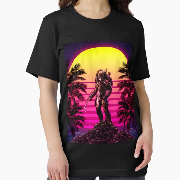 Vista previa del artículo con la obra «Atardecer retro depredador», diseñado y vendido por JarvisFallen.