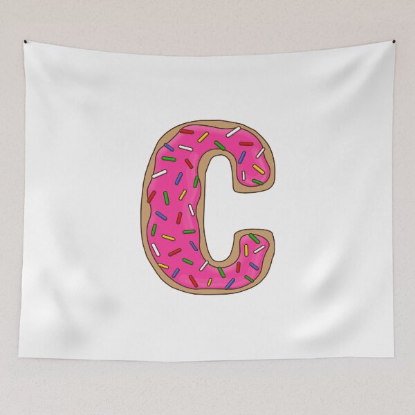 Item preview, Donut Letter C designed and sold by mynameisliana.