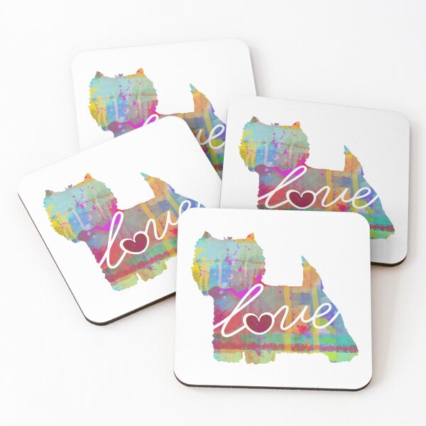 Item preview, West Highland Terrier Love - A Bright and Colorful Watercolor Style Gift designed and sold by traciwithani.