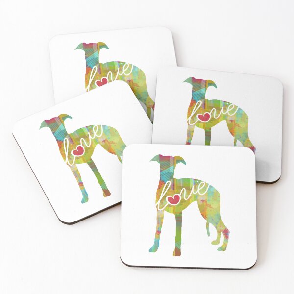 Item preview, Whippet Love - A Bright and Colorful Watercolor Style Gift designed and sold by traciwithani.
