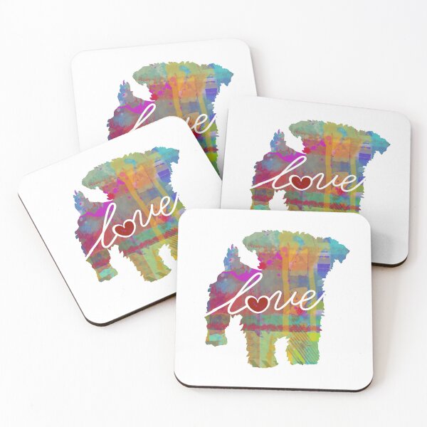 Item preview, Yorkiepoo Love - A Bright and Colorful Watercolor Style Gift designed and sold by traciwithani.
