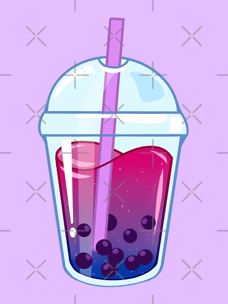 Bisexual Pride Boba Tea Art Print For Sale By Kionadesign Redbubble