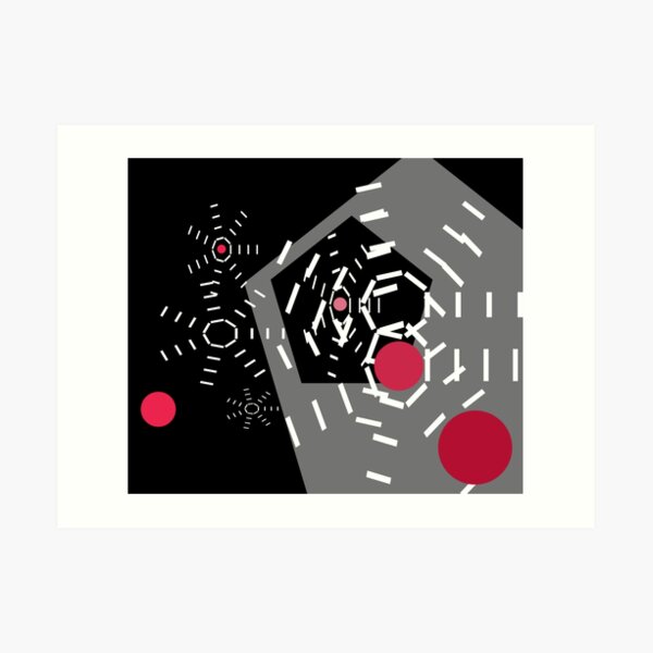 Alarm Bells Geometric Abstraction Print by Jenny Meehan Art Print