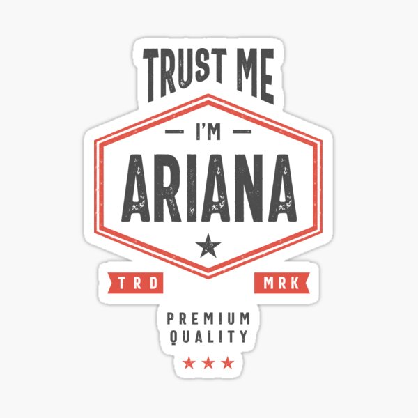Confía en mí soy ariana Pegatina
