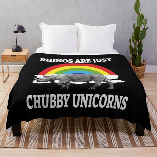 Item preview, Rhinos Are Just Chubby Unicorns T-Shirt Cute Rhinoceros Tee designed and sold by Merchall store.