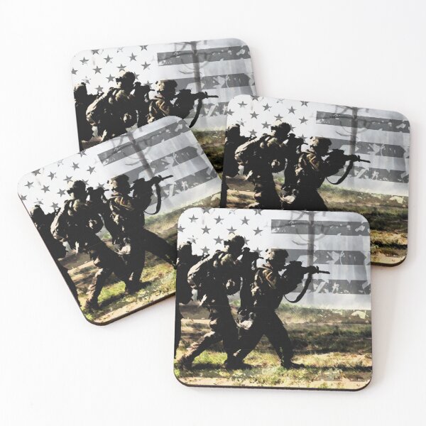 Item preview, Soldiers and US Flag designed and sold by Jared Davies.