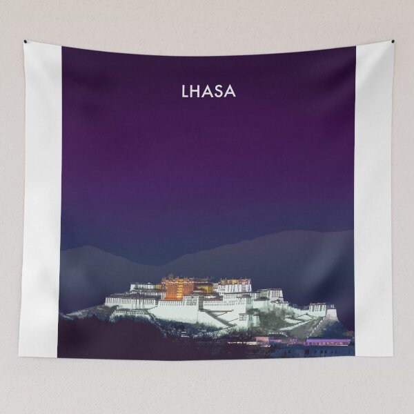 Item preview, Lhasa Modern Travel Poster designed and sold by travelwitheric.